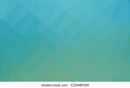 Light BLUE vector abstract polygonal cover. Shining colored illustration in a Brand new style. Polygonal design for your web site.