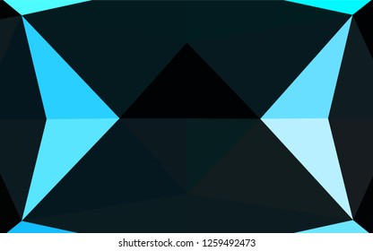 Light BLUE vector abstract polygonal cover. Creative geometric illustration in Origami style with gradient. A new texture for your design.