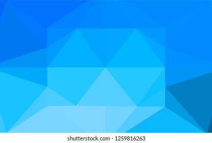 Light BLUE vector abstract polygonal cover. Colorful illustration in abstract style with gradient. The template can be used as a background for cell phones.