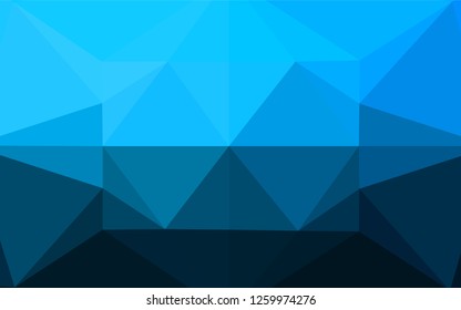 Light BLUE vector abstract polygonal texture. Creative illustration in halftone style with gradient. The elegant pattern can be used as part of a brand book.