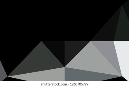 Light BLUE vector abstract polygonal cover. A vague abstract illustration with gradient. The best triangular design for your business.