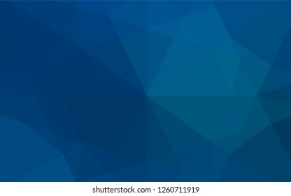 Light BLUE vector abstract polygonal layout. Creative illustration in halftone style with gradient. The completely new template can be used for your brand book.
