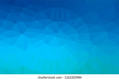 Light BLUE vector abstract polygonal cover. A vague abstract illustration with gradient. The polygonal design can be used for your web site.