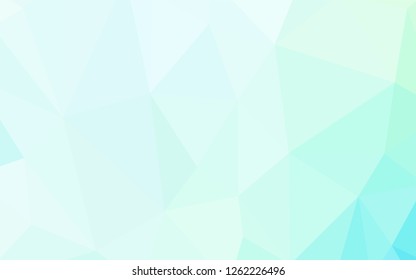 Light BLUE vector abstract polygonal pattern. Triangular geometric sample with gradient.  New template for your brand book.