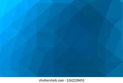 Light BLUE vector abstract polygonal texture. Shining illustration, which consist of triangles. Triangular pattern for your business design.