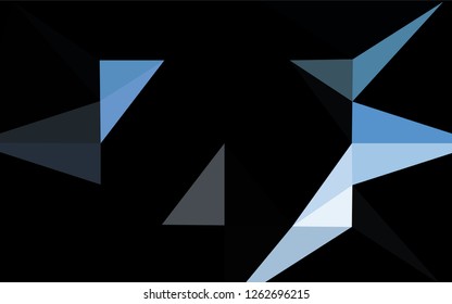 Light BLUE vector abstract polygonal texture. A completely new color illustration in a vague style. A completely new design for your business.