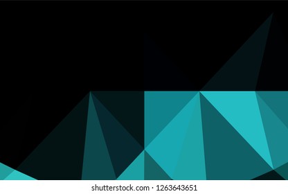 Light BLUE vector abstract polygonal texture. A completely new color illustration in a vague style. Brand new style for your business design.