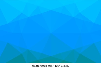 Light BLUE vector abstract polygonal cover. Colorful abstract illustration with gradient. The template can be used as a background for cell phones.