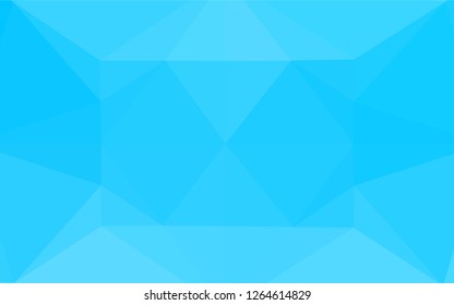 Light BLUE vector abstract polygonal texture. A completely new color illustration in a vague style. Brand new design for your business.