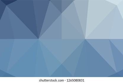 Light BLUE vector abstract polygonal texture. Geometric illustration in Origami style with gradient.  Triangular pattern for your business design.