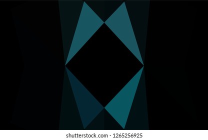Light BLUE vector abstract polygonal texture. A sample with polygonal shapes. Triangular pattern for your business design.