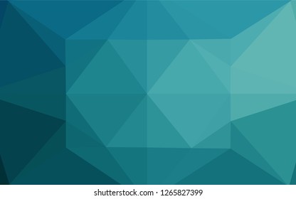 Light BLUE vector abstract polygonal cover. Glitter abstract illustration with an elegant design. A completely new template for your business design.