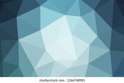Light BLUE vector abstract polygonal background. Geometric illustration in Origami style with gradient.  Template for cell phone's backgrounds.