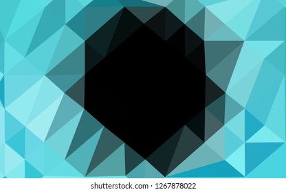 Light BLUE vector abstract polygonal texture. Glitter abstract illustration with an elegant design. Textured pattern for background.