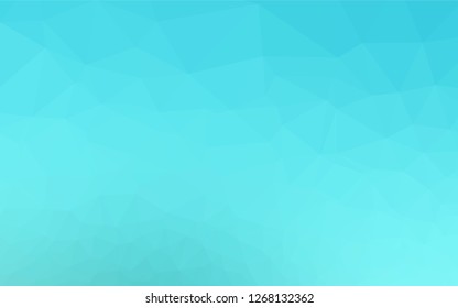 Light BLUE vector abstract polygonal layout. A sample with polygonal shapes. The textured pattern can be used for background.