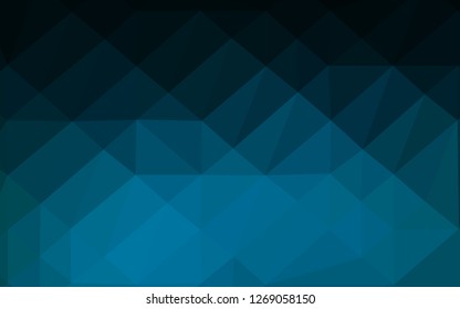 Light BLUE vector abstract polygonal layout. Colorful illustration in abstract style with gradient. Triangular pattern for your business design.