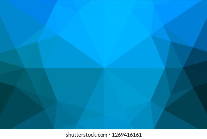 Light BLUE vector abstract polygonal texture. An elegant bright illustration with gradient. The completely new template can be used for your brand book.