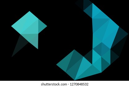 Light BLUE vector abstract polygonal layout. Colorful abstract illustration with gradient. New texture for your design.