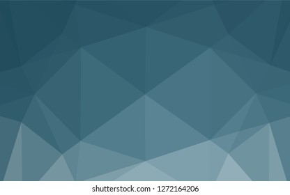 Light BLUE vector abstract polygonal texture. Triangular geometric sample with gradient.  Triangular pattern for your business design.