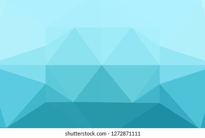 Light BLUE vector abstract polygonal layout. Colorful abstract illustration with gradient. The template can be used as a background for cell phones.