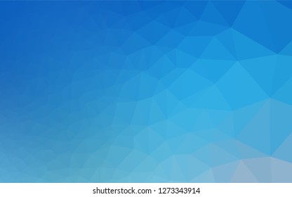 Light BLUE vector abstract polygonal cover. An elegant bright illustration with gradient. The polygonal design can be used for your web site.