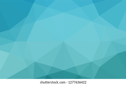 Light BLUE vector abstract polygonal cover. Shining colored illustration in a Brand new style. The polygonal design can be used for your web site.