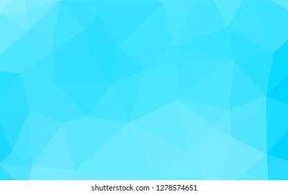 Light BLUE vector abstract polygonal cover. Brand new colored illustration in blurry style with gradient. A completely new design for your business.