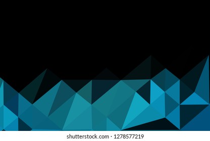 Light BLUE vector abstract polygonal texture. Modern geometrical abstract illustration with gradient. Brand new style for your business design.
