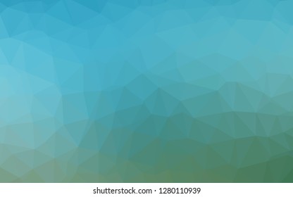 Light BLUE vector abstract polygonal layout. A completely new color illustration in a vague style. Completely new design for your business.