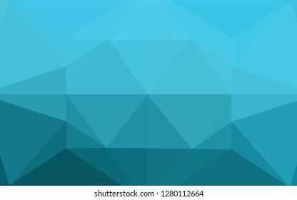 Light BLUE vector abstract polygonal texture. Modern geometrical abstract illustration with gradient. The best triangular design for your business.