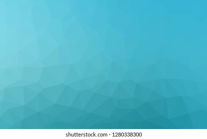 Light BLUE vector abstract polygonal cover. Glitter abstract illustration with an elegant design. The best triangular design for your business.