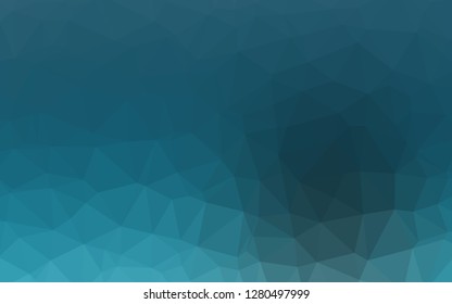Light BLUE vector abstract polygonal layout. Modern geometrical abstract illustration with gradient. Triangular pattern for your business design.