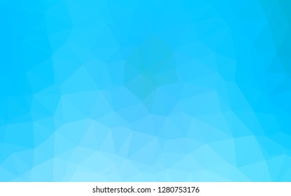 Light BLUE vector abstract polygonal layout. Shining illustration, which consist of triangles. Template for your brand book.