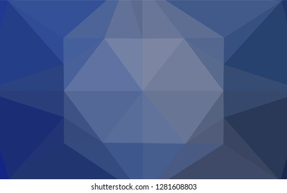 Light BLUE vector abstract polygonal cover. Shining colored illustration in a Brand new style. The polygonal design can be used for your web site.