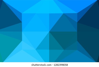 Light BLUE vector abstract polygonal cover. A sample with polygonal shapes. A completely new template for your business design.
