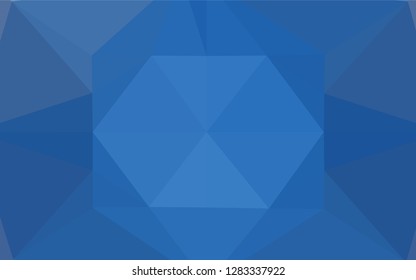 Light BLUE vector abstract polygonal cover. Creative illustration in halftone style with gradient. A new texture for your design.