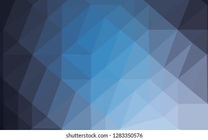 Light BLUE vector abstract polygonal cover. A sample with polygonal shapes. Completely new template for your business design.
