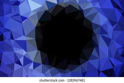 Light BLUE vector abstract polygonal texture. Modern geometrical abstract illustration with gradient. Template for a cell phone background.