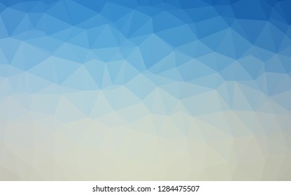 Light BLUE vector abstract polygonal texture. Colorful illustration in abstract style with gradient. New texture for your design.