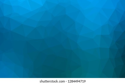 Light BLUE vector abstract polygonal layout. A completely new color illustration in a vague style. Elegant pattern for a brand book.
