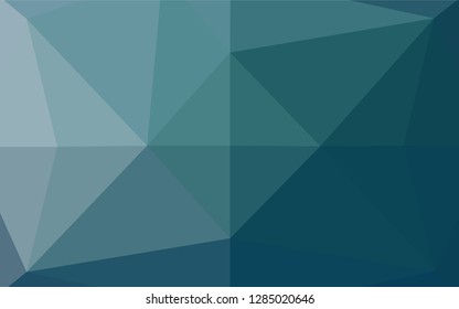 Light BLUE vector abstract polygonal layout. Glitter abstract illustration with an elegant design. Brand new style for your business design.