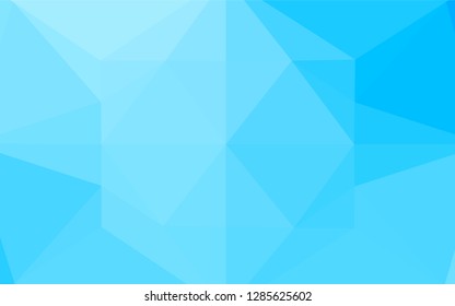 Light BLUE vector abstract polygonal texture. Geometric illustration in Origami style with gradient.  A completely new design for your business.