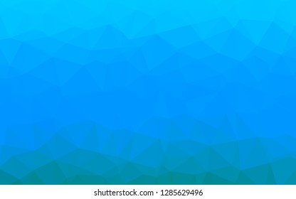 Light BLUE vector abstract polygonal texture. A completely new color illustration in a vague style. Elegant pattern for a brand book.