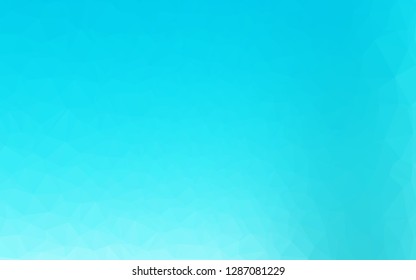 Light BLUE vector abstract polygonal cover. A sample with polygonal shapes. The best triangular design for your business.