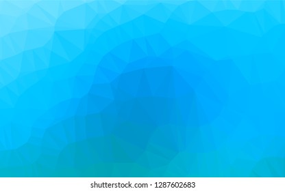 Light BLUE vector abstract polygonal layout. A vague abstract illustration with gradient. A completely new design for your business.