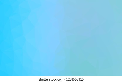 Light BLUE vector abstract polygonal layout. Modern geometrical abstract illustration with gradient. Brand new design for your business.