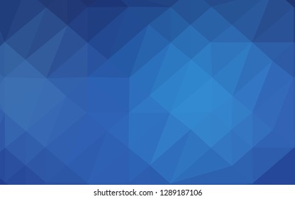 Light BLUE vector abstract polygonal texture. An elegant bright illustration with gradient. Polygonal design for your web site.