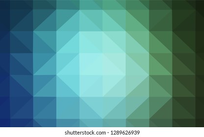 Light BLUE vector abstract polygonal template. A completely new color illustration in a polygonal style. New template for your brand book.