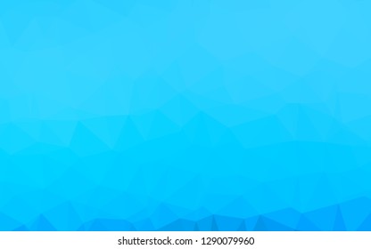 Light BLUE vector abstract polygonal cover. Triangular geometric sample with gradient.  Template for your brand book.