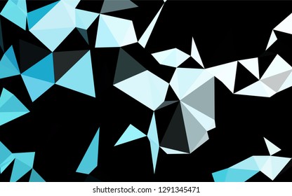Light BLUE vector abstract polygonal texture. An elegant bright illustration with gradient. Brand new design for your business.